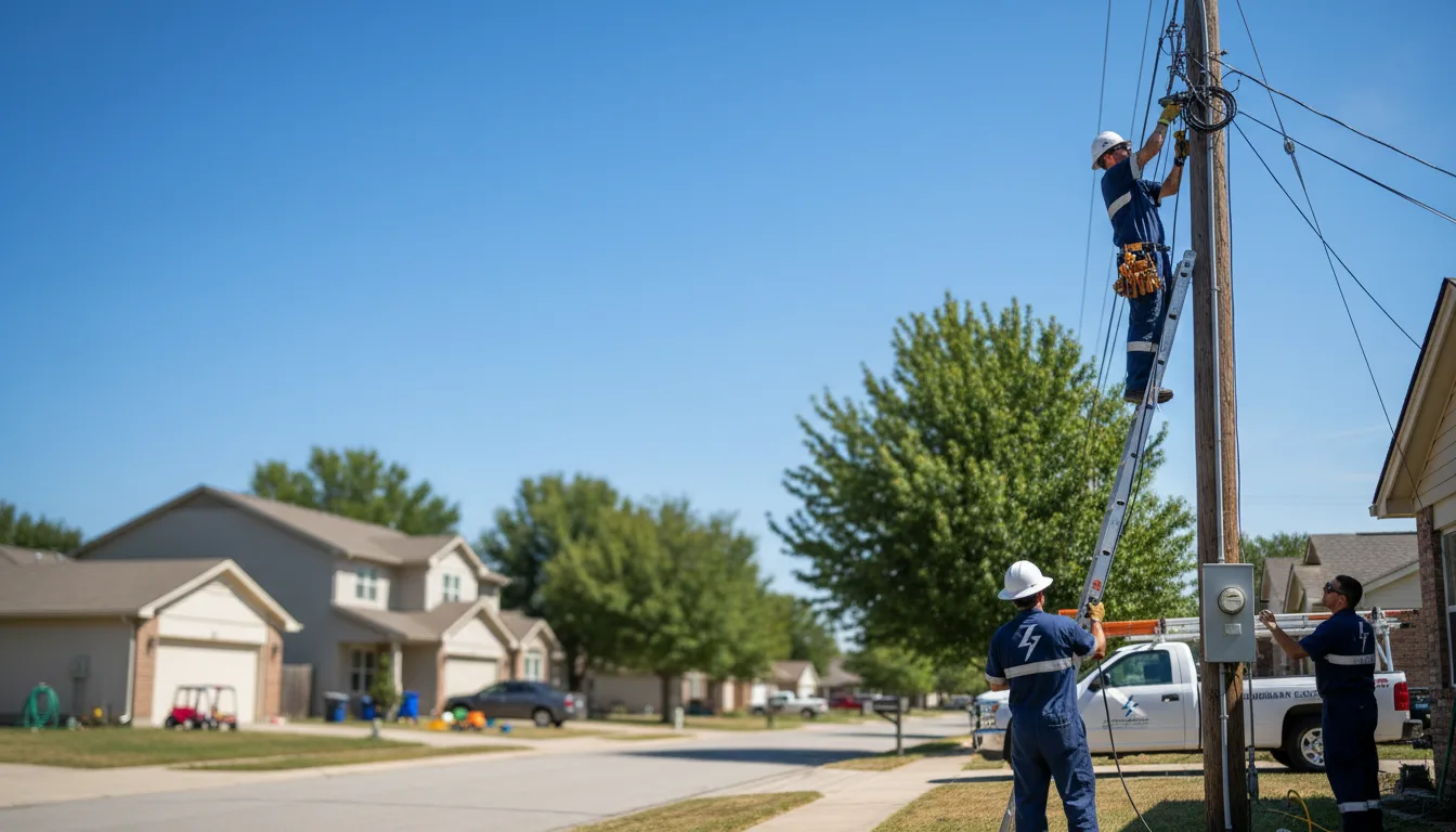 Residential electrician providing installation services in Coolidge, KS